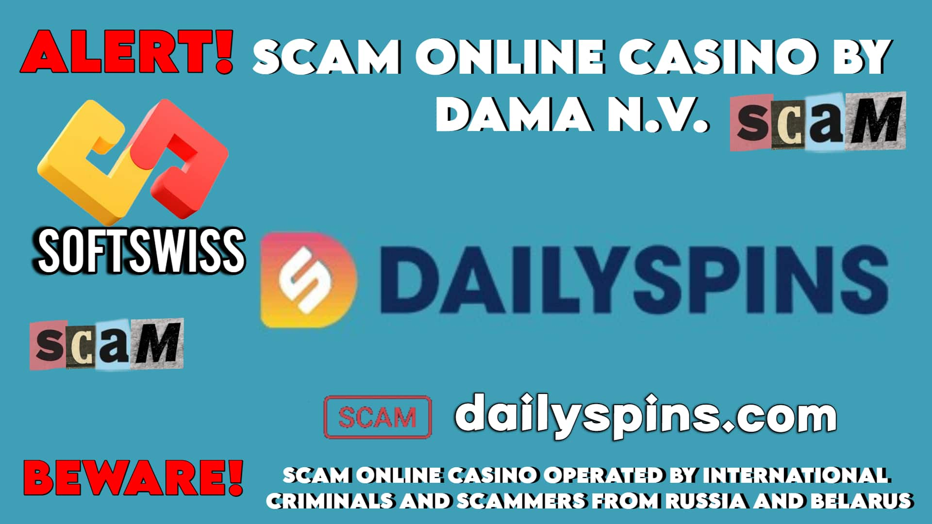 Dailyspins - softswiss - Belarusian and Russian cyber fraud agents